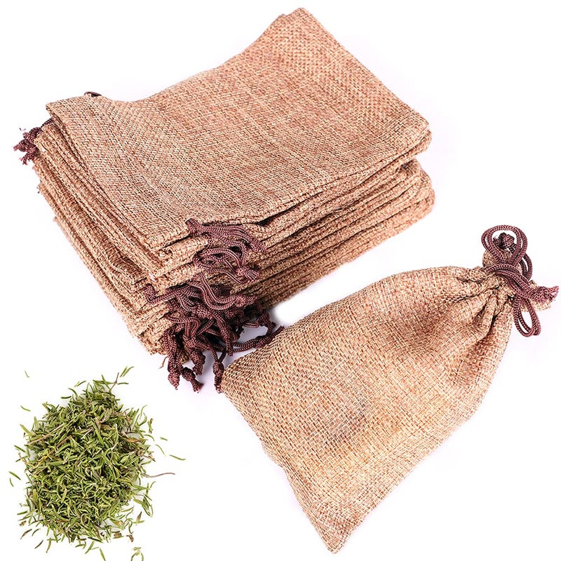 LYSXP 50PCS Burlap Bags with Drawstringï¼Œ4x6 Inch Drawstring Gift Bag Jewelry Pouches for Wedding Party Favors, DIY Craft Christmas Presents - Image 3